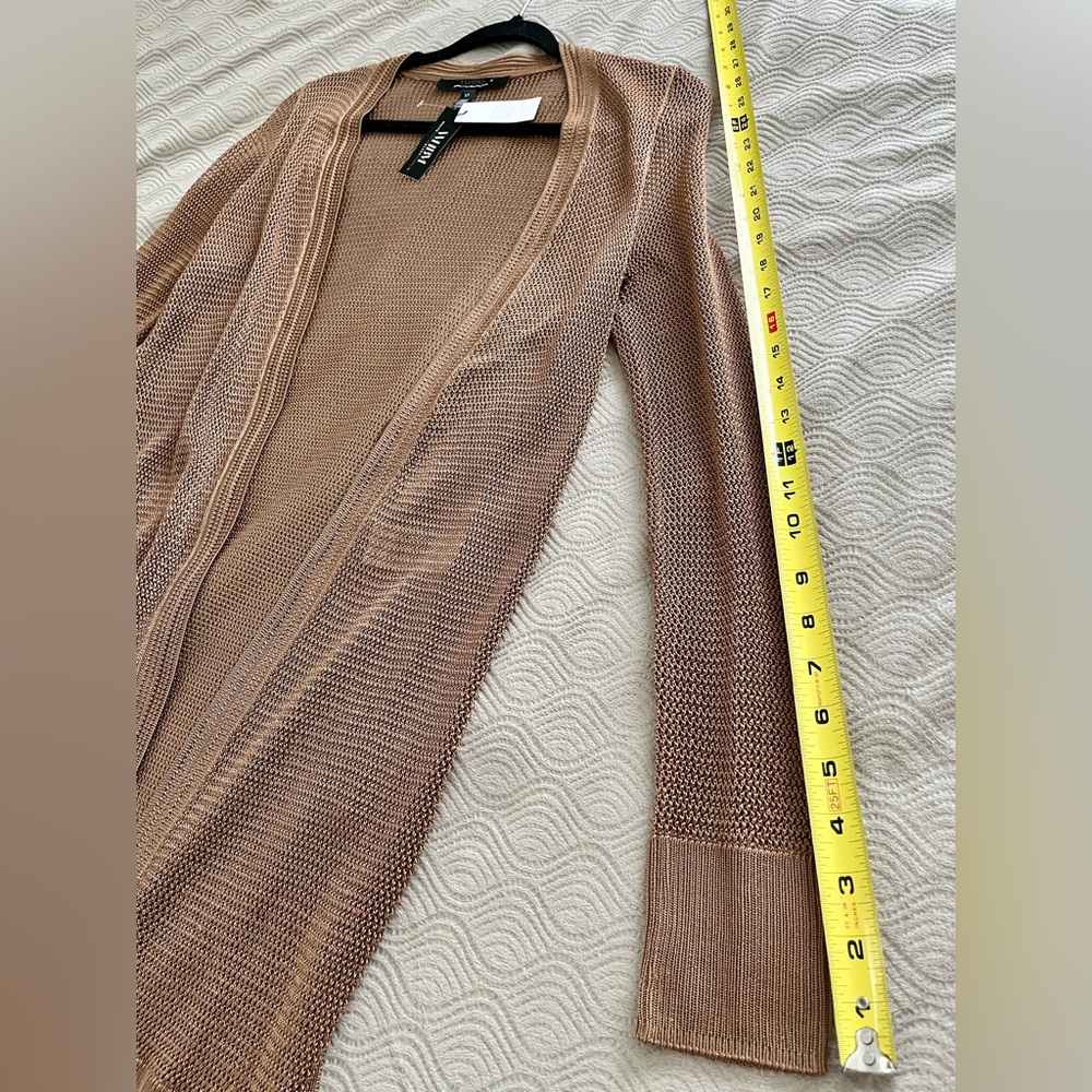 🆕 White House Black Market crochet cover up in copper size XS no belt - Picture 9 of 13